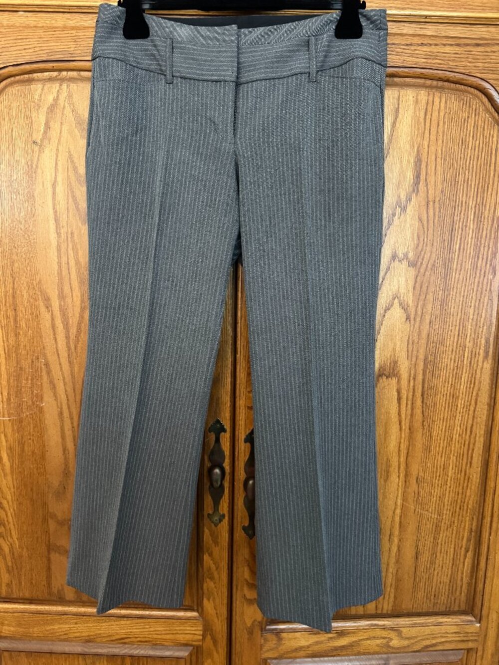 Express Gray Pinstripe Dress Trousers